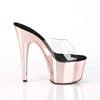 Pleaser - ADORE701 Mules à talons - Chaussures de pole dance - Rose/Couleur or Product image